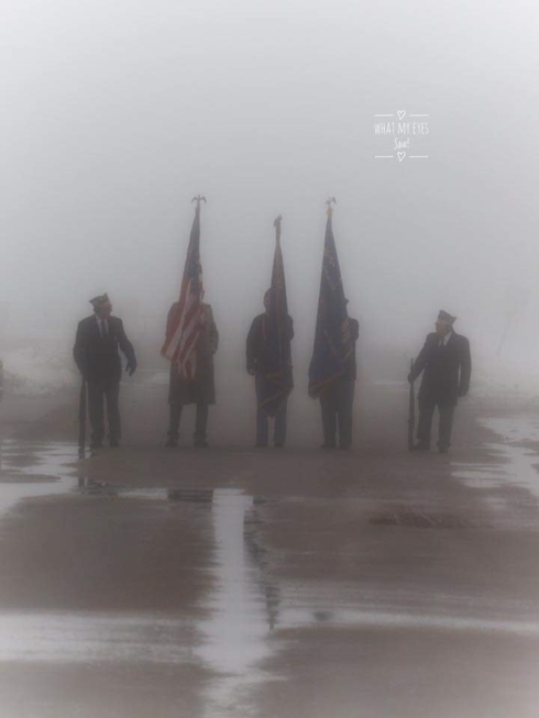 Color Guard in the fog 2019 490