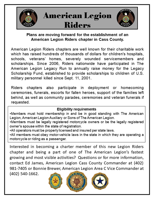 Legion Rider flyer 495