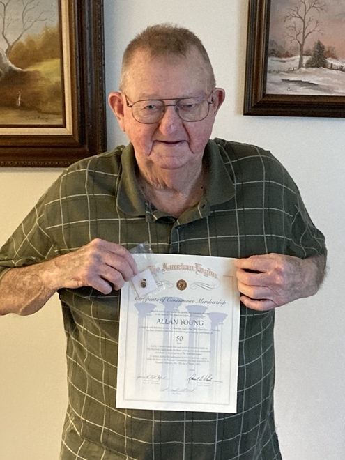 Allan Young 50 Year Continuous member 2 495