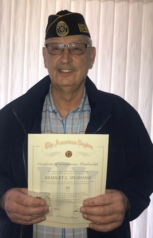 Brad Sporhase 50 Years Continuous member 495