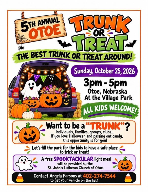 Otoe Trunk or Treat 600