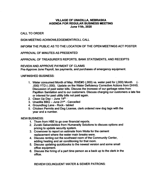 Agenda 6 11 2025 A 495