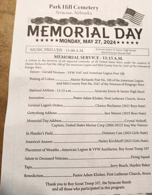 Memorial Day Program 2024 495