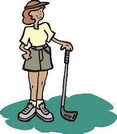 Golfer woman