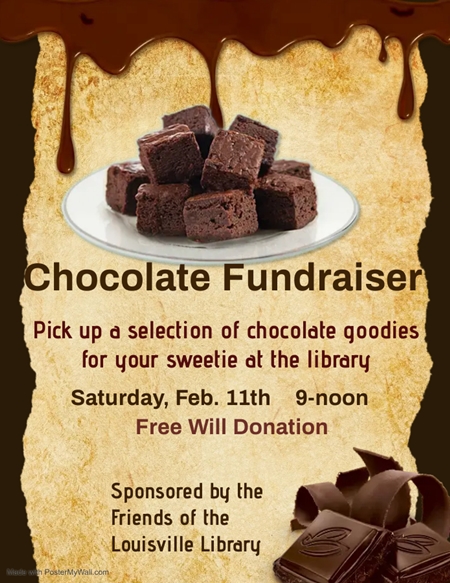Library Chocolate Fundraiser Made with PosterMyWall 450