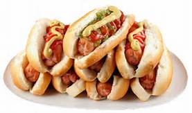 plate of_hot_dogs